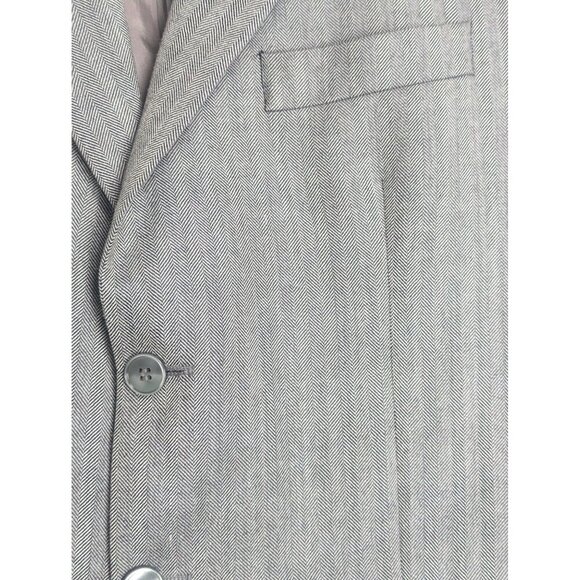 Lauren Ralph Lauren Silk Wool Blend Men's Chevron Print Sport Jacket Blazer 42S - Picture 2 of 6